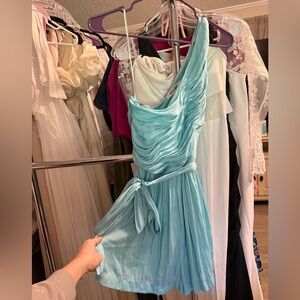 DO+BE Light Blue One-Shoulder Romper